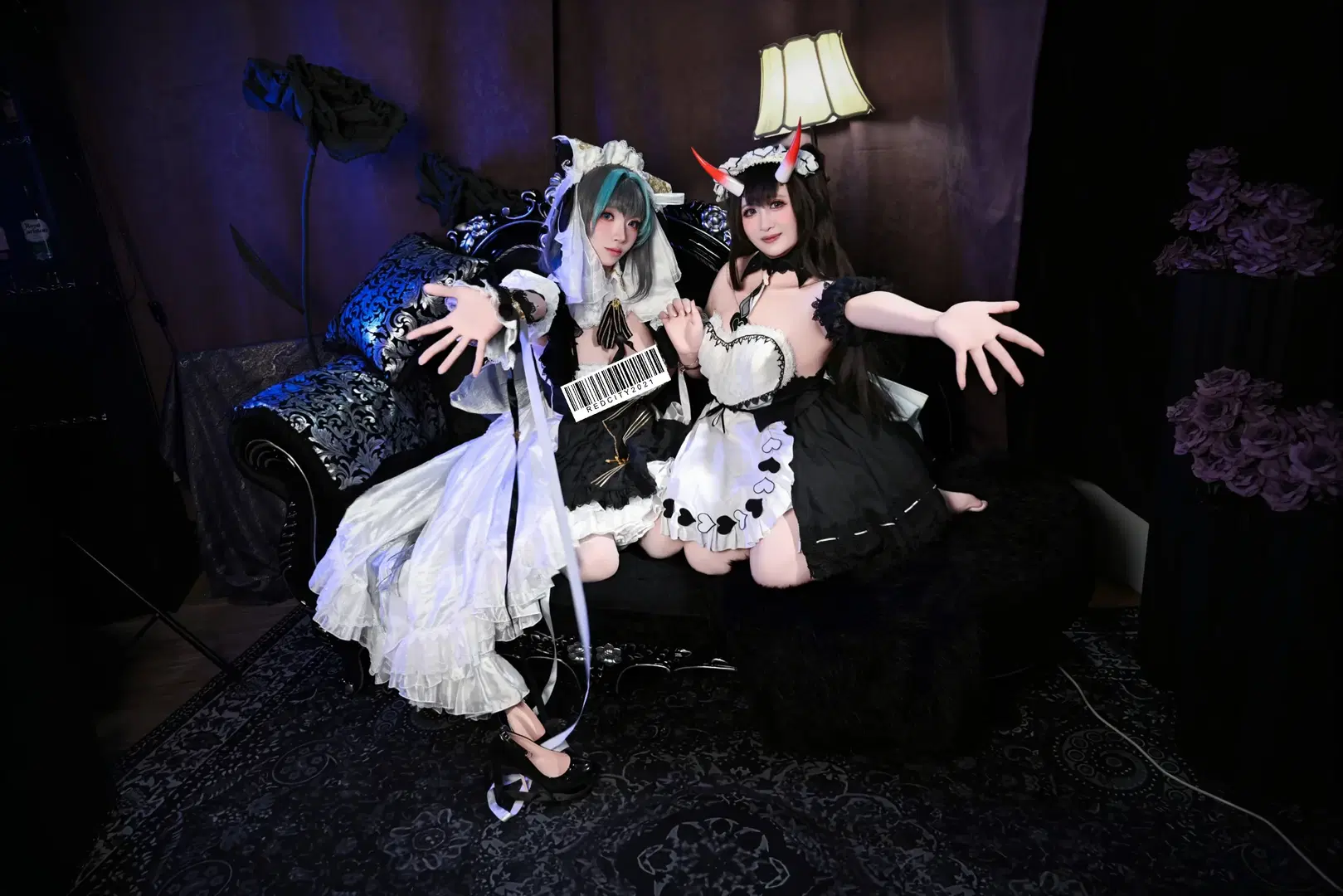 【碧蓝航线柴郡cos】和能代一起的酒吧双人女仆之夜 - Paroxetine - 第9张