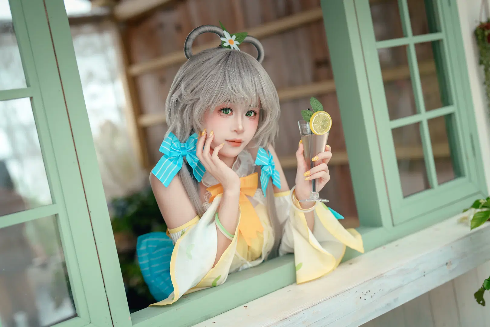 【洛天依小檸檬cos】風鈴輕響，定格盛夏的清爽時刻 - 醒醒 - 第3張