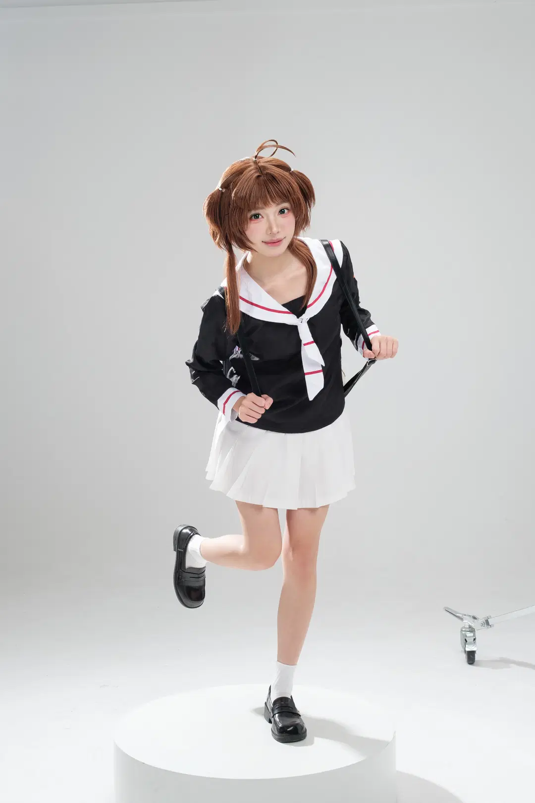 【小櫻cos】白棚光影裡的JK制服拍攝記錄 - 一只黑猫 - 第2張