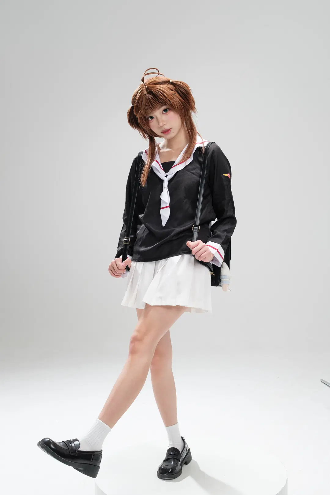【小櫻cos】白棚光影裡的JK制服拍攝記錄 - 一只黑猫 - 第5張