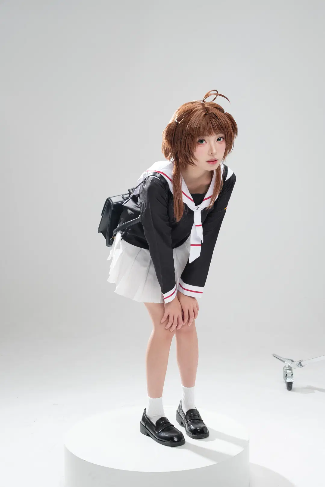 【小櫻cos】白棚光影裡的JK制服拍攝記錄 - 一只黑猫 - 第7張
