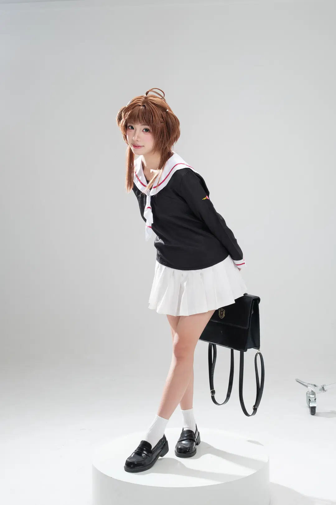 【小櫻cos】白棚光影裡的JK制服拍攝記錄 - 一只黑猫 - 第8張