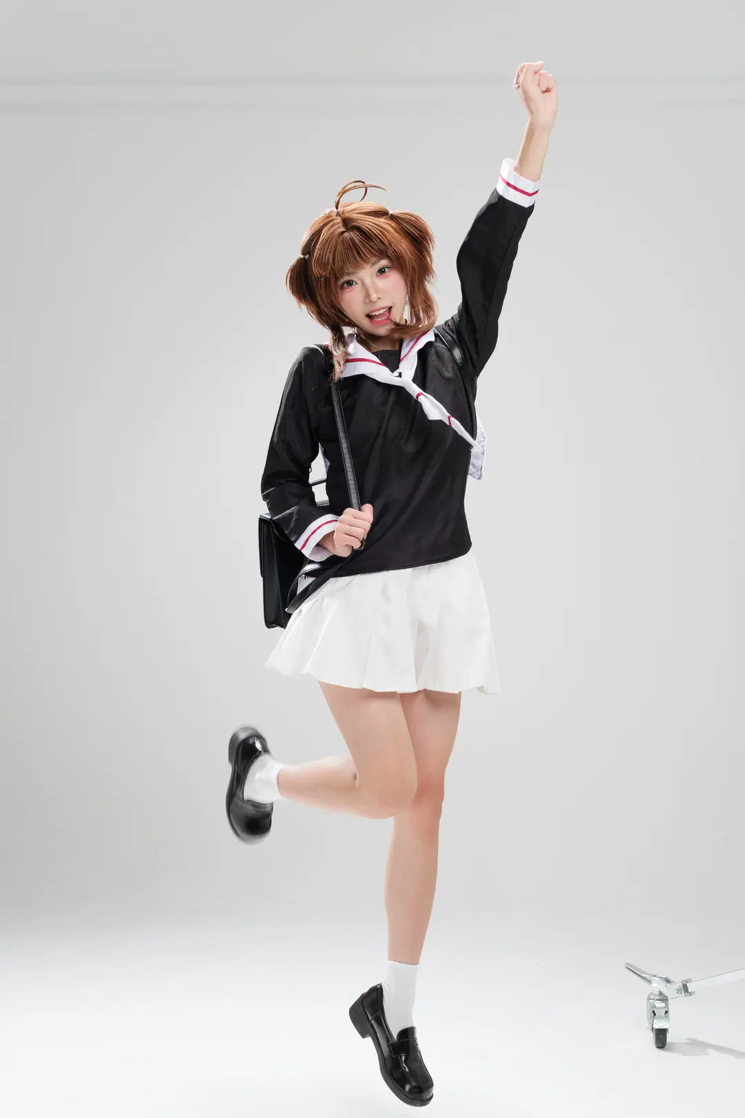 【小櫻cos】白棚光影裡的JK制服拍攝記錄 - 一只黑猫 - 第9張