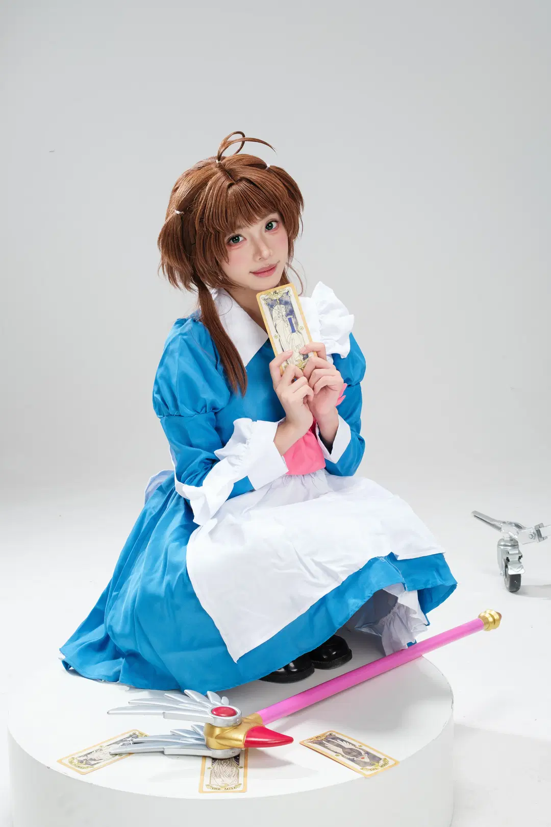 【小樱cos】小樱女仆白棚颠勺，蓝色裙摆与魔法杖的碰撞 - 一只黑猫 - 第10张