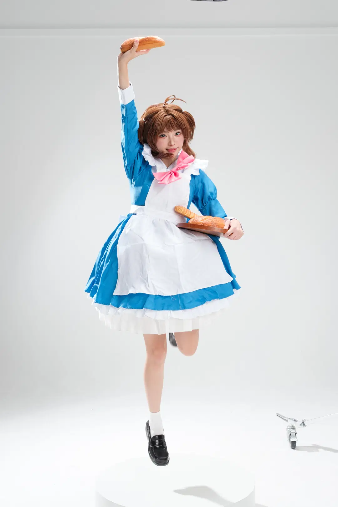 【小樱cos】小樱女仆白棚颠勺，蓝色裙摆与魔法杖的碰撞 - 一只黑猫 - 第6张