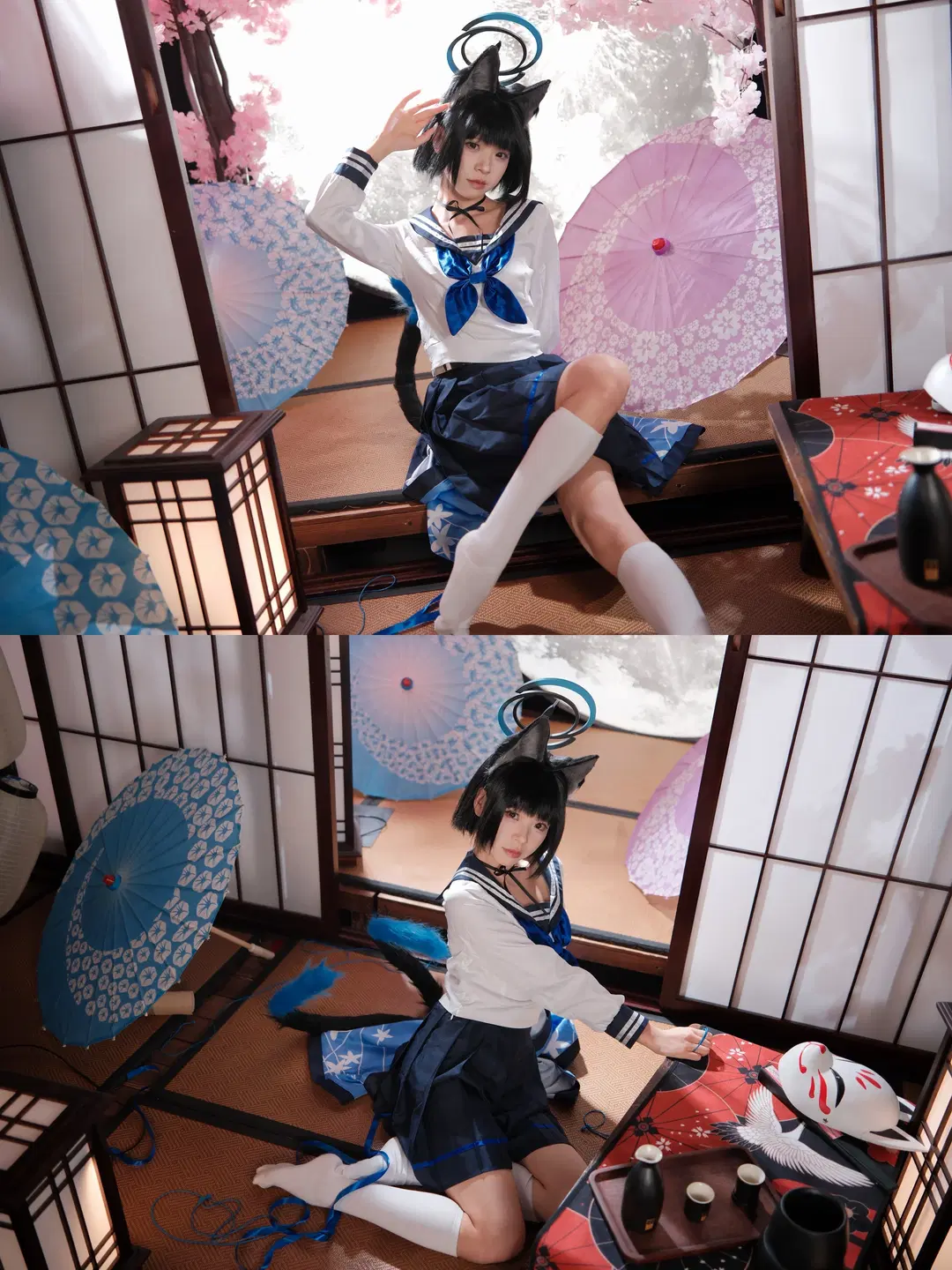[Kiryuu Kikyou cosplay] Blue Archive Japanese-style studio shoot Cat's cradle record by 一只黑猫 - Image 10