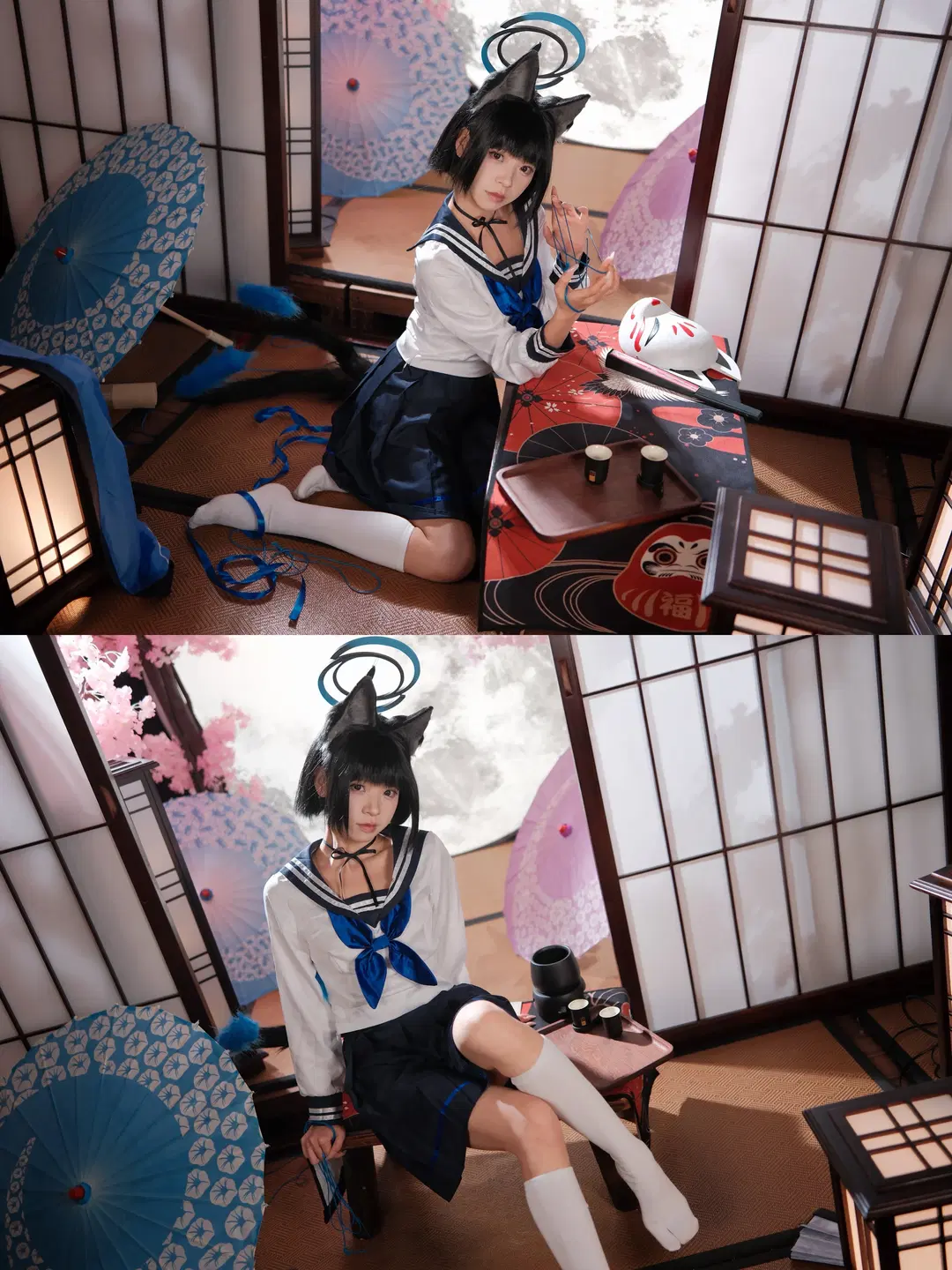 [Kiryuu Kikyou cosplay] Blue Archive Japanese-style studio shoot Cat's cradle record by 一只黑猫 - Image 11