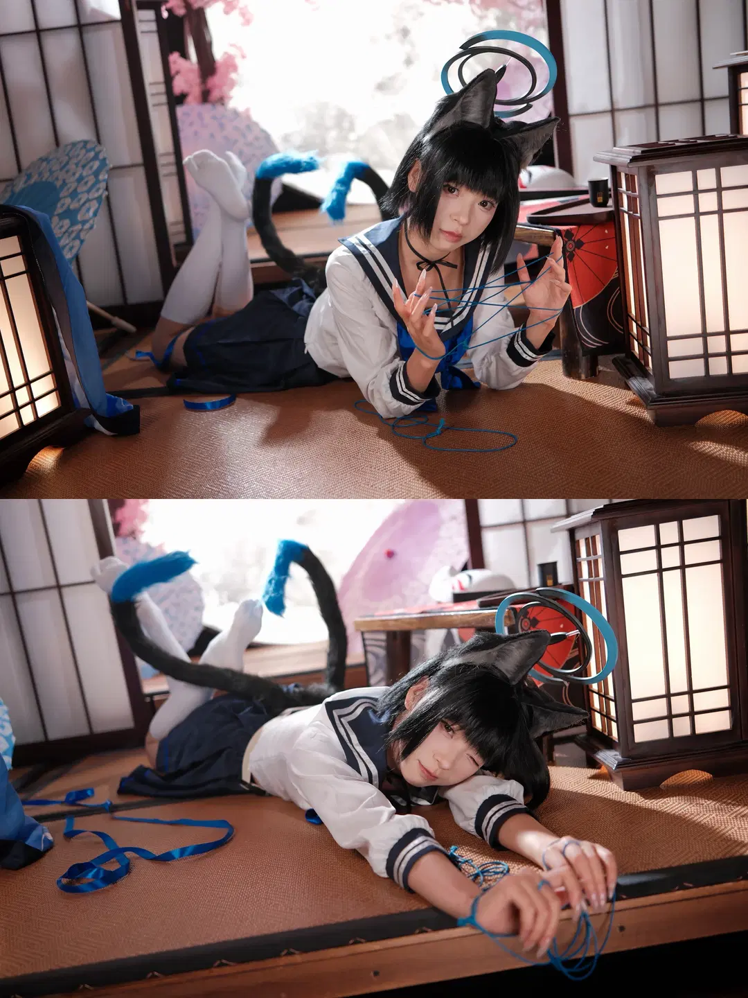 [Kiryuu Kikyou cosplay] Blue Archive Japanese-style studio shoot Cat's cradle record by 一只黑猫 - Image 2