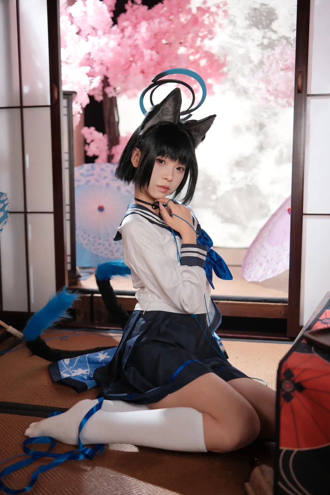 [Kiryuu Kikyou cosplay] Blue Archive Japanese-style studio shoot Cat's cradle record by 一只黑猫 - Image 3
