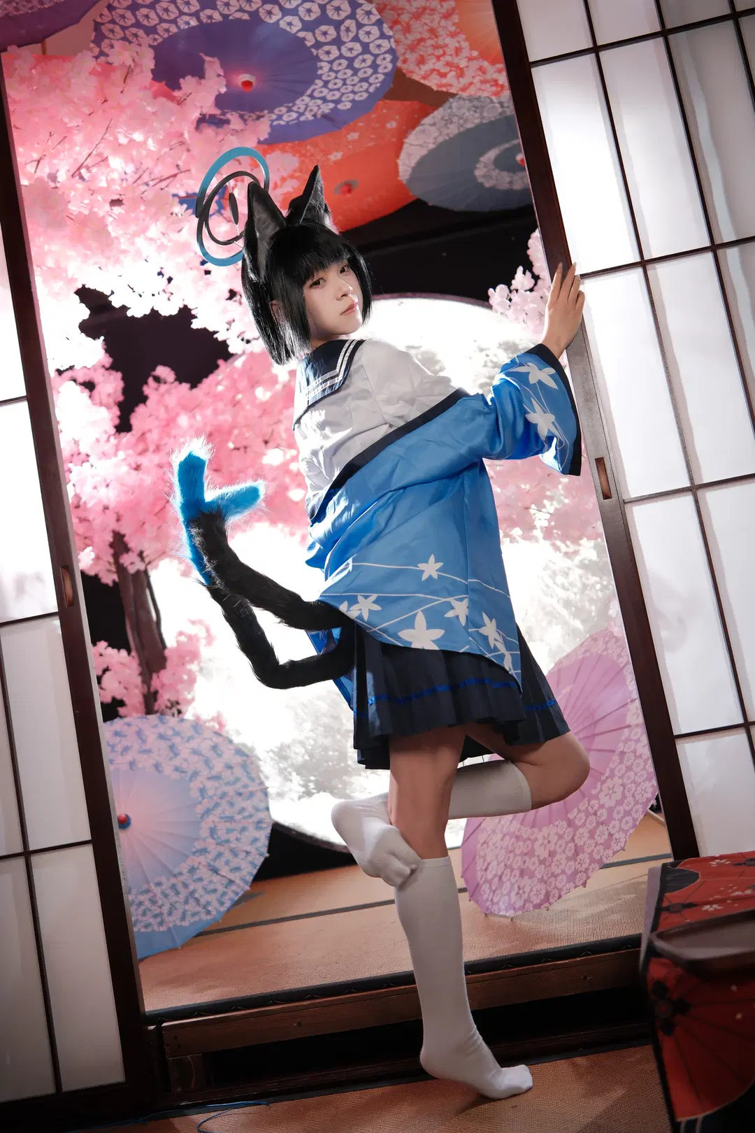 [Kiryuu Kikyou cosplay] Blue Archive Japanese-style studio shoot Cat's cradle record by 一只黑猫 - Image 5