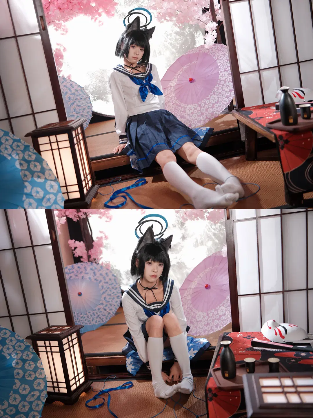 [Kiryuu Kikyou cosplay] Blue Archive Japanese-style studio shoot Cat's cradle record by 一只黑猫 - Image 6