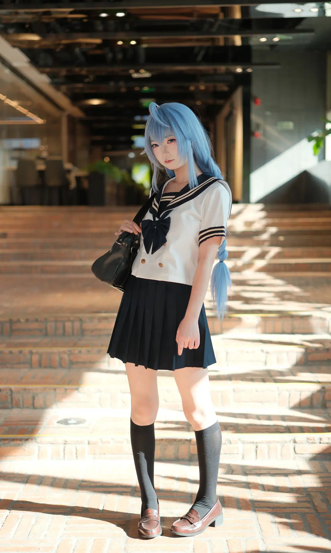 【ロキシーのコスプレ】『無職転生』青髪ママのJK制服、静安大悦城お散歩スナップ - 一只黑猫 - 3枚目
