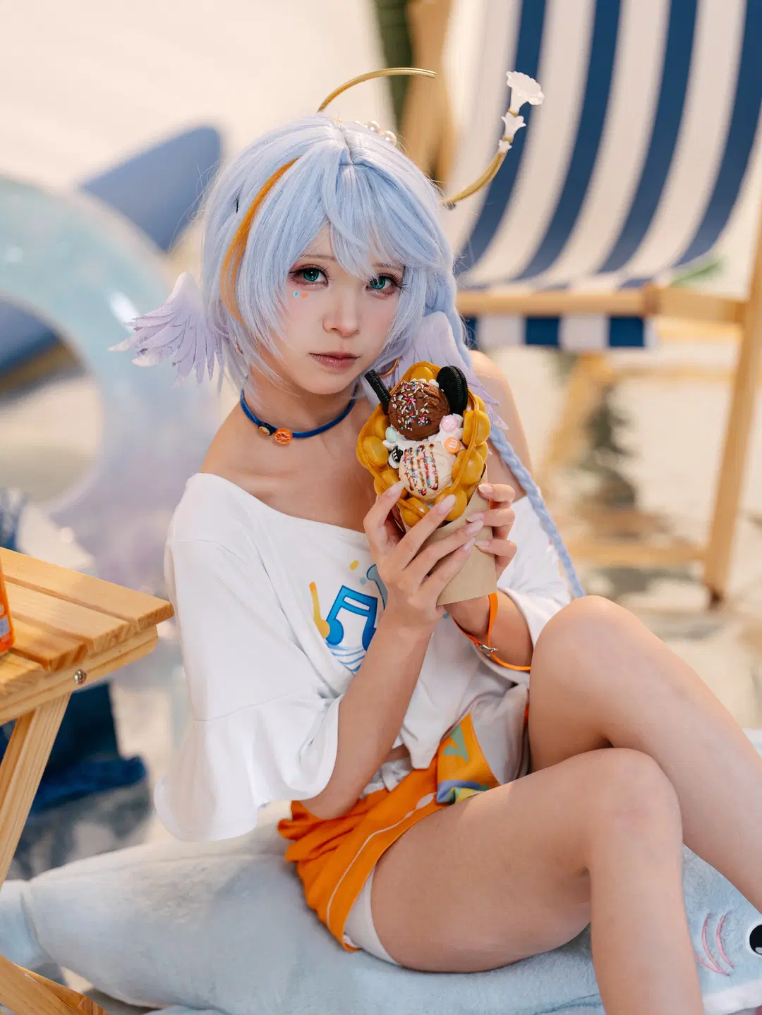 【Robin cosplay】Honkai: Star Rail Summer Swimsuit cosplay Studio shoot Log by 一只黑猫 - Image 11