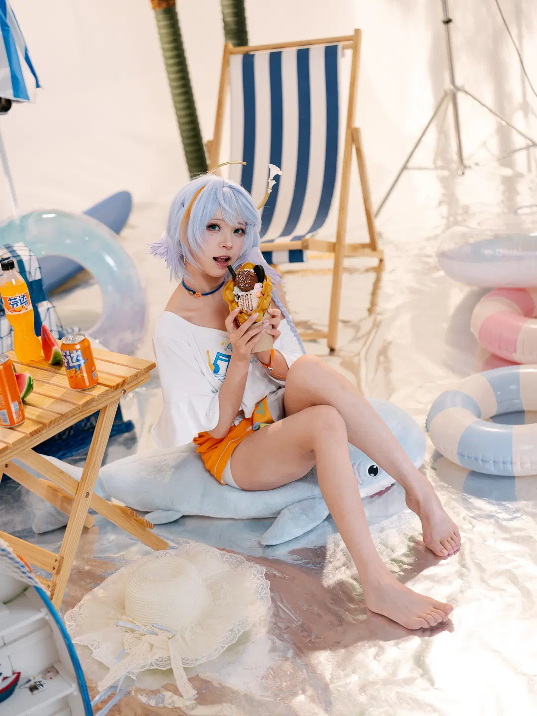 【Robin cosplay】Honkai: Star Rail Summer Swimsuit cosplay Studio shoot Log by 一只黑猫 - Image 13