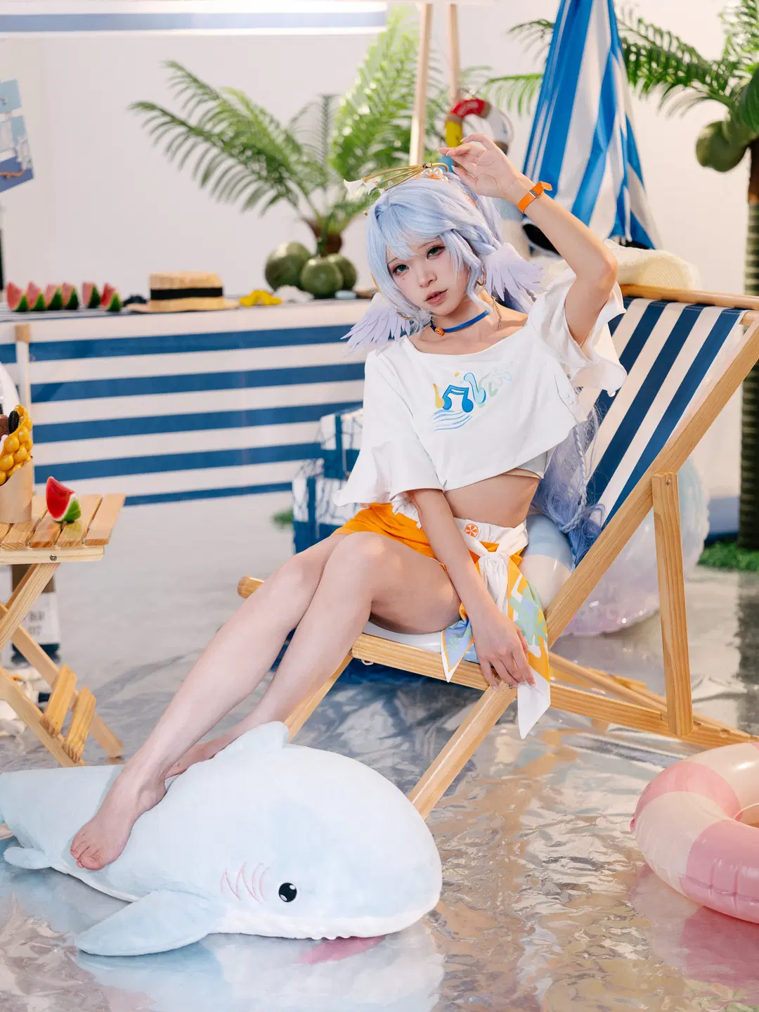 【Robin cosplay】Honkai: Star Rail Summer Swimsuit cosplay Studio shoot Log by 一只黑猫 - Image 2