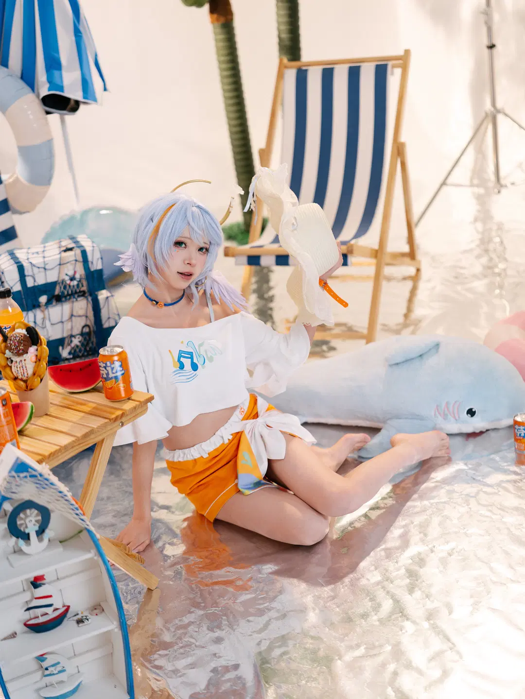 【Robin cosplay】Honkai: Star Rail Summer Swimsuit cosplay Studio shoot Log by 一只黑猫 - Image 5
