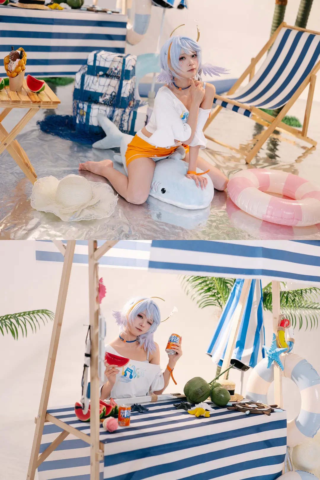 【Robin cosplay】Honkai: Star Rail Summer Swimsuit cosplay Studio shoot Log by 一只黑猫 - Image 6