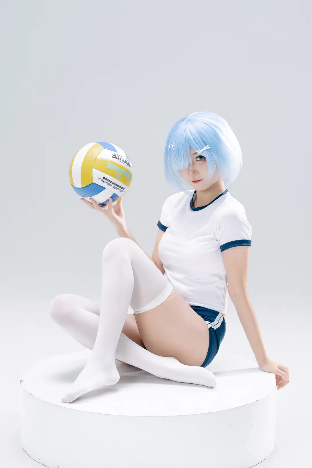 【レム コスプレ】『Re:ゼロから始める異世界生活』バレーボール少女の撮影日記 - 一只黑猫 - 3枚目