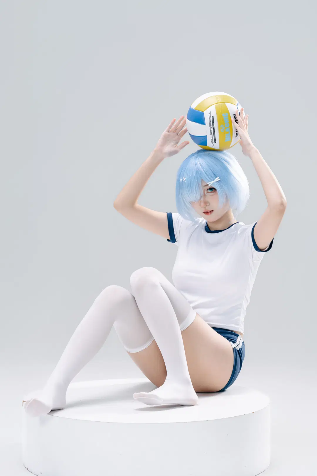 【レム コスプレ】『Re:ゼロから始める異世界生活』バレーボール少女の撮影日記 - 一只黑猫 - 4枚目