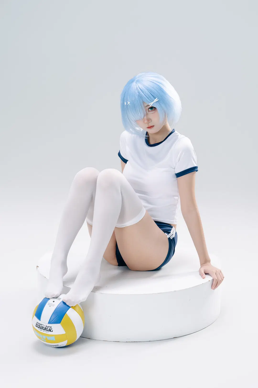 【レム コスプレ】『Re:ゼロから始める異世界生活』バレーボール少女の撮影日記 - 一只黑猫 - 6枚目