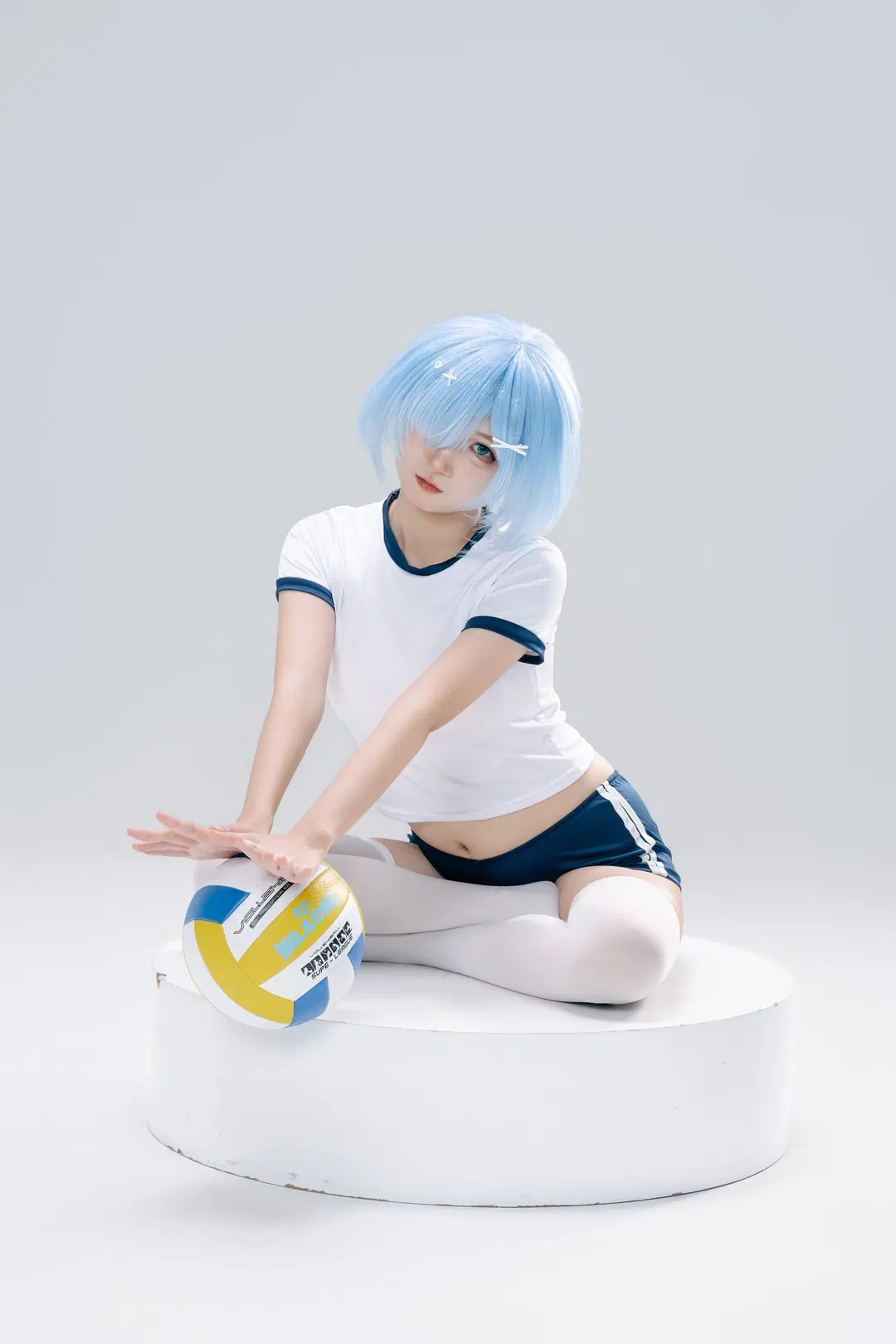 【レム コスプレ】『Re:ゼロから始める異世界生活』バレーボール少女の撮影日記 - 一只黑猫 - 8枚目