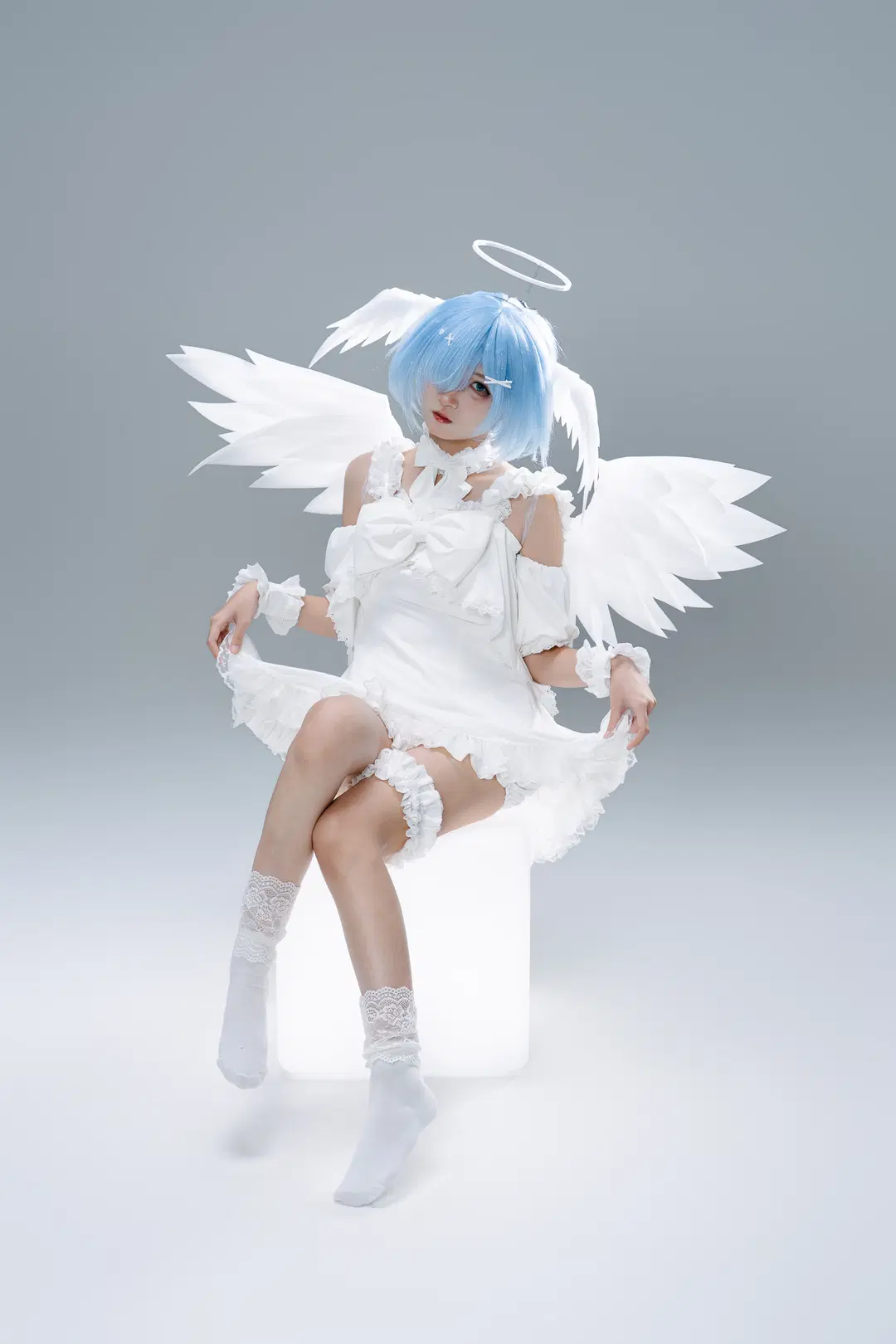 【蕾姆cos】从零开始的异世界天使造型 - 一只黑猫 - 第7张