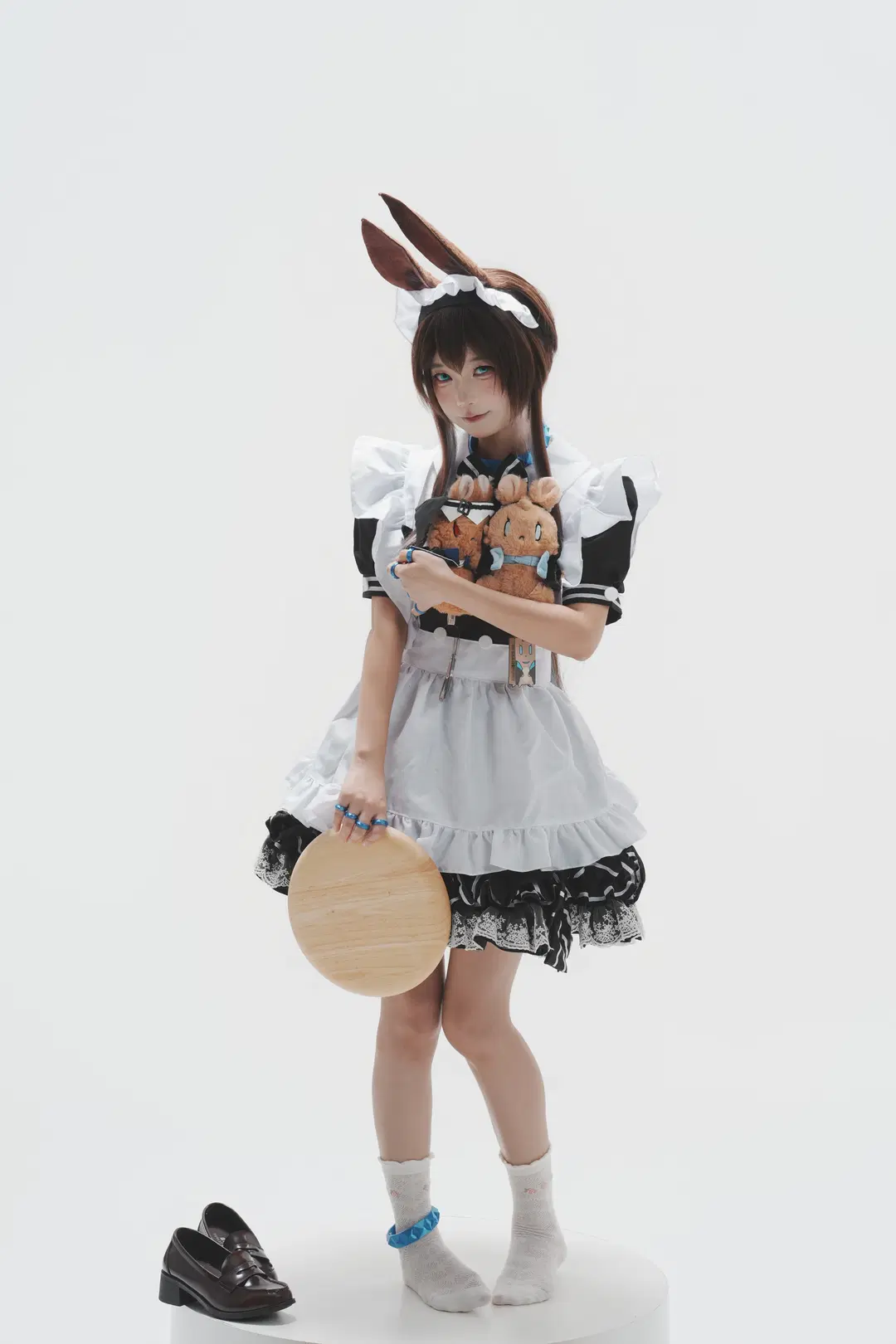 【Amiya cosplay】Mountain Bunny Maid: The Joy of Straight-Out-of-Camera White Studio Shoots by 一只黑猫 - Image 11