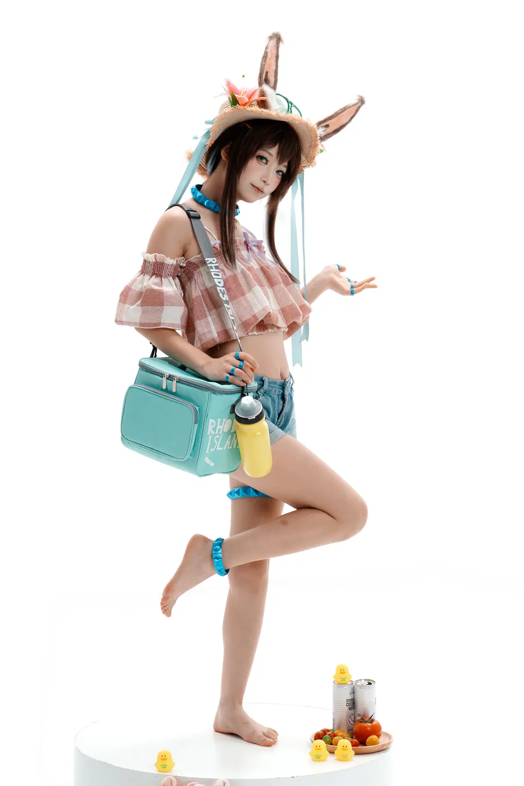 [Amiya cosplay] Summer Flowers: Utterly Sweet from Styling to Final Shots by 一只黑猫 - Image 11