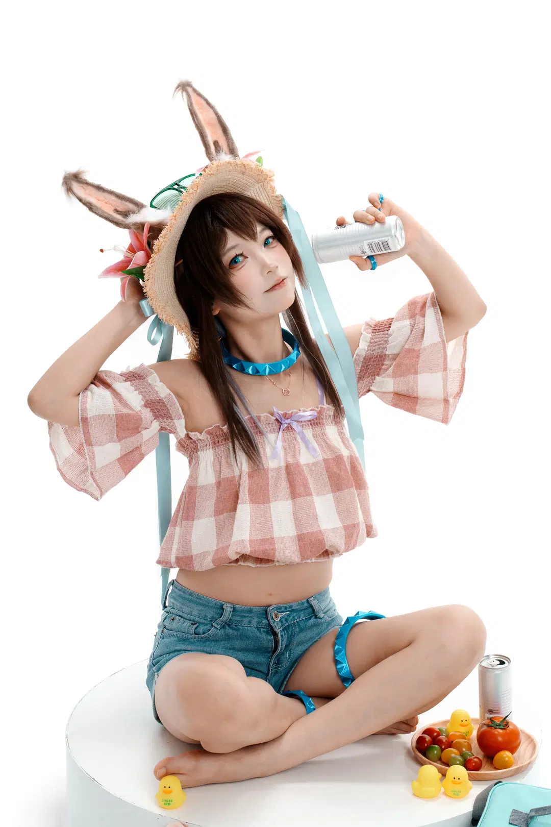 [Amiya cosplay] Summer Flowers: Utterly Sweet from Styling to Final Shots by 一只黑猫 - Image 6