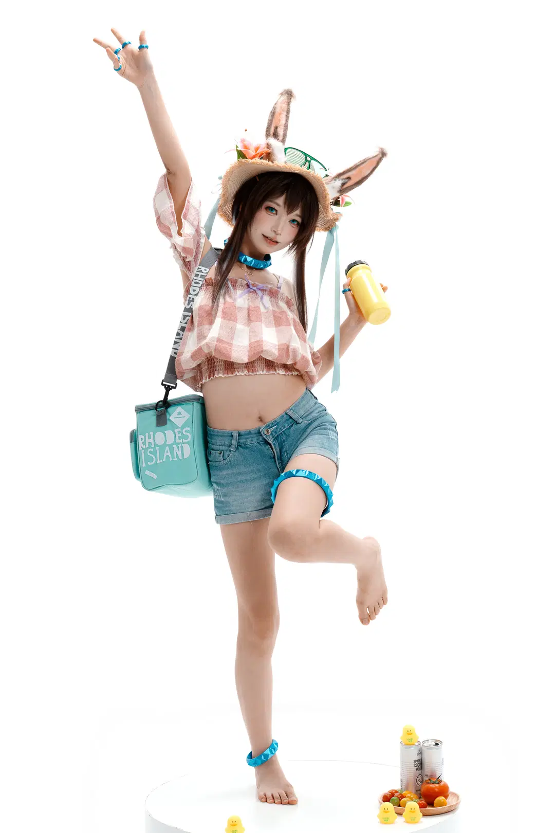 [Amiya cosplay] Summer Flowers: Utterly Sweet from Styling to Final Shots by 一只黑猫 - Image 9