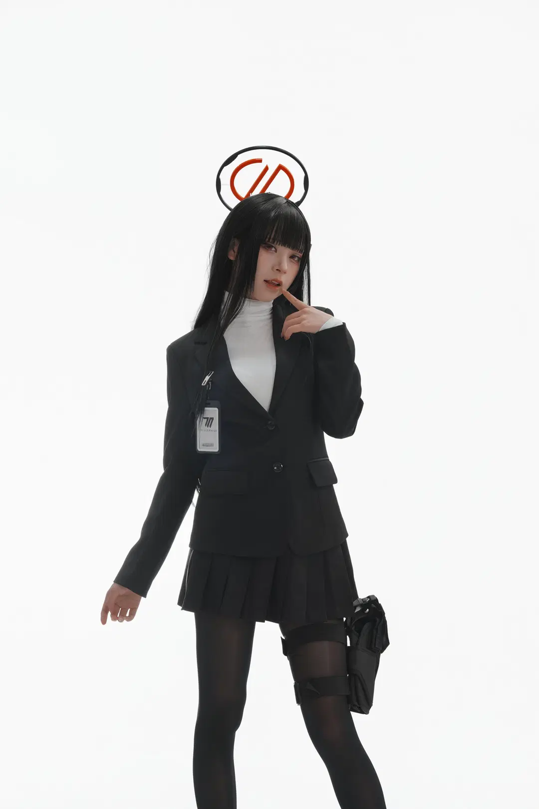 【調月莉音cos】碧藍檔案裡的職場穿搭分享 - 一只黑猫 - 第8張