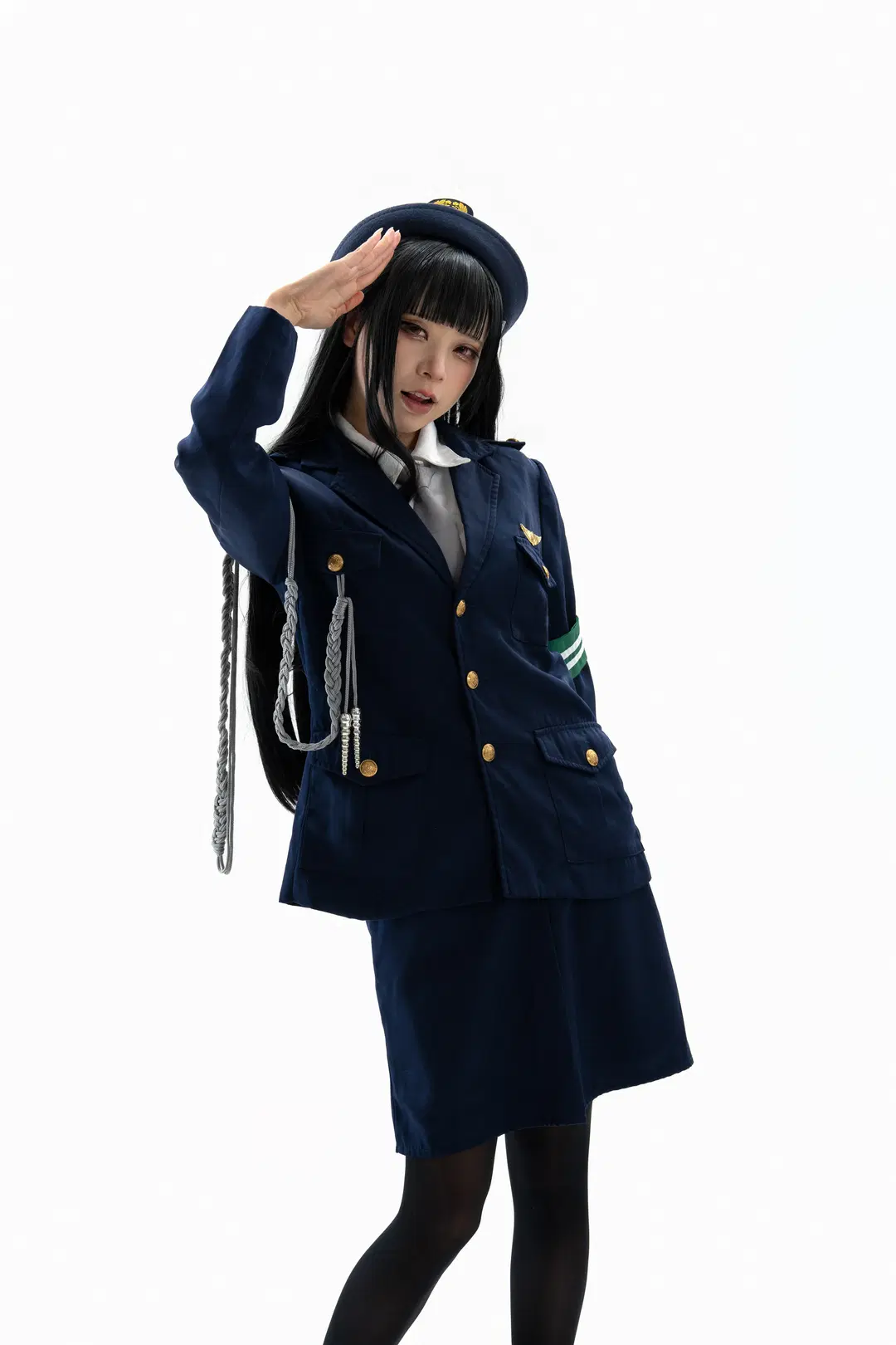 【调月莉音cos】碧蓝档案白棚制服私设拍摄 - 一只黑猫 - 第10张
