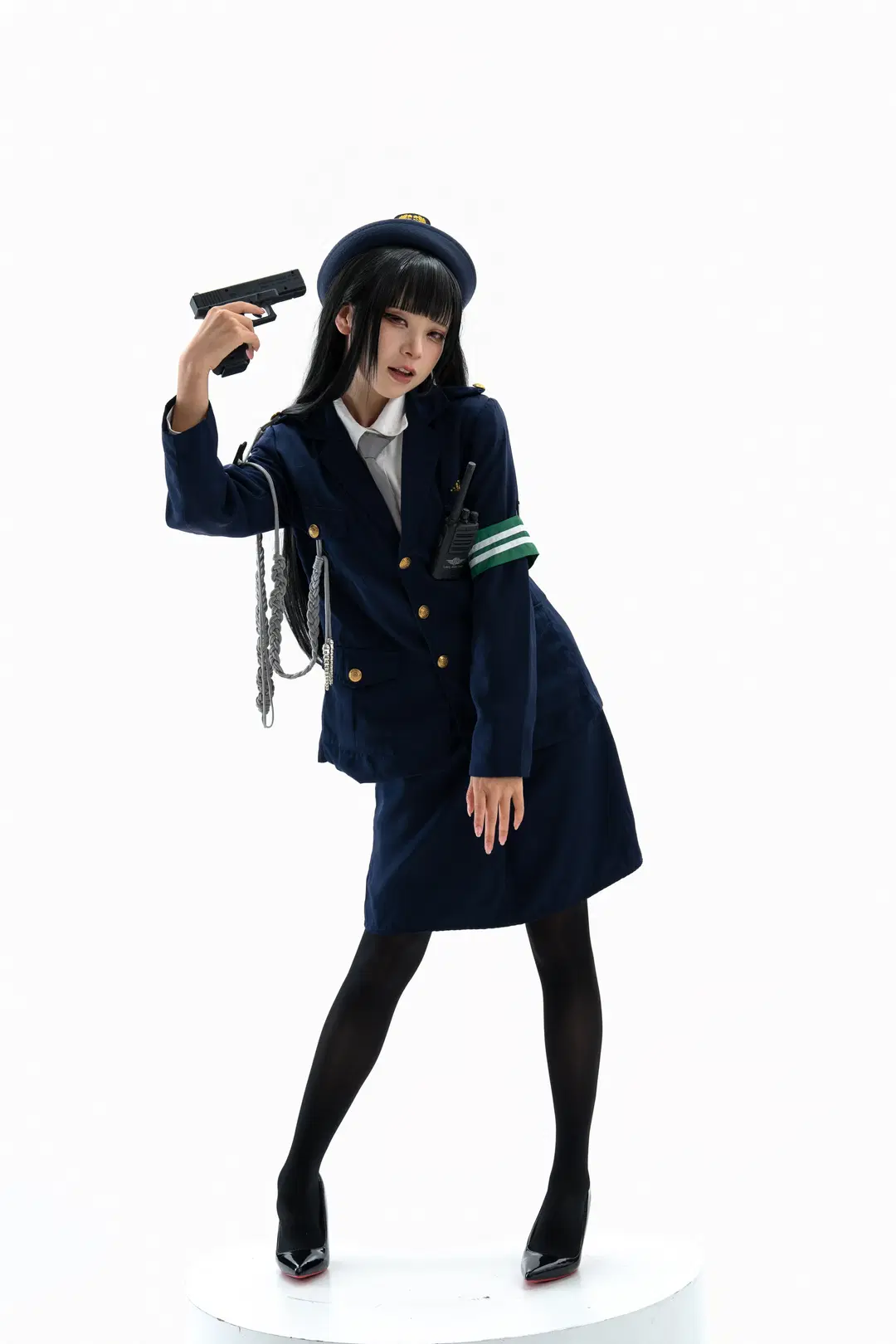 【调月莉音cos】碧蓝档案白棚制服私设拍摄 - 一只黑猫 - 第4张