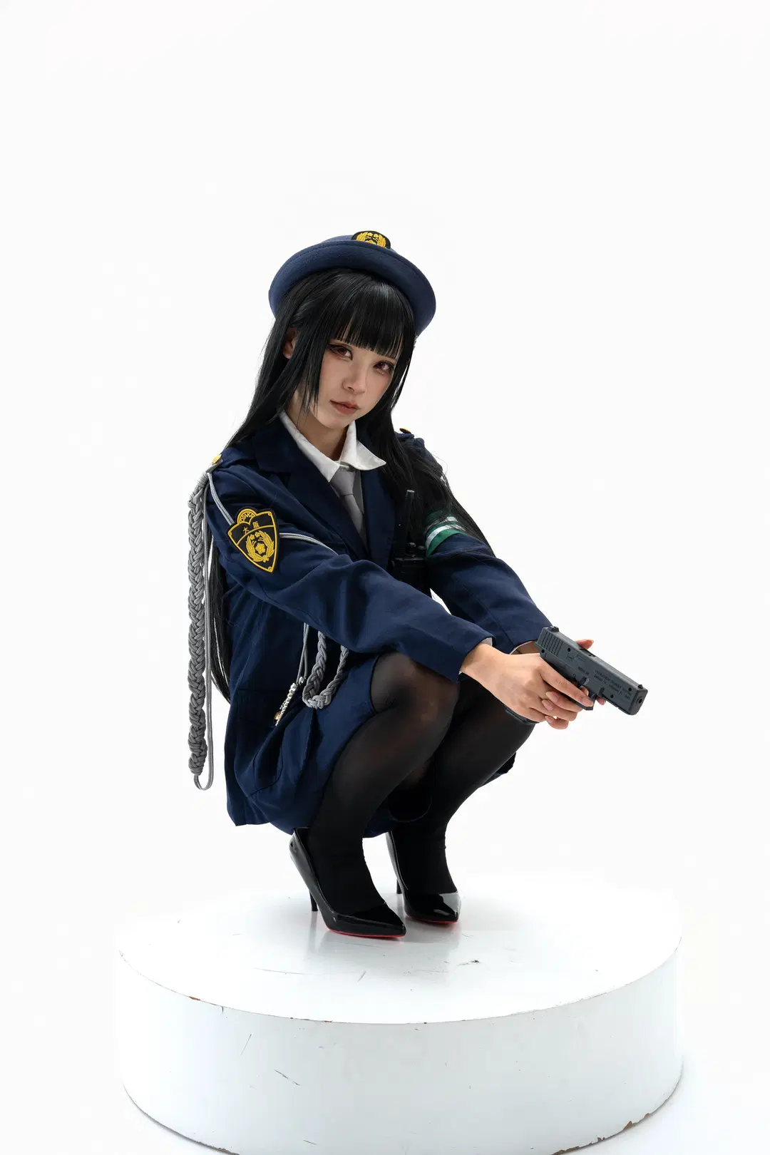 【调月莉音cos】碧蓝档案白棚制服私设拍摄 - 一只黑猫 - 第6张