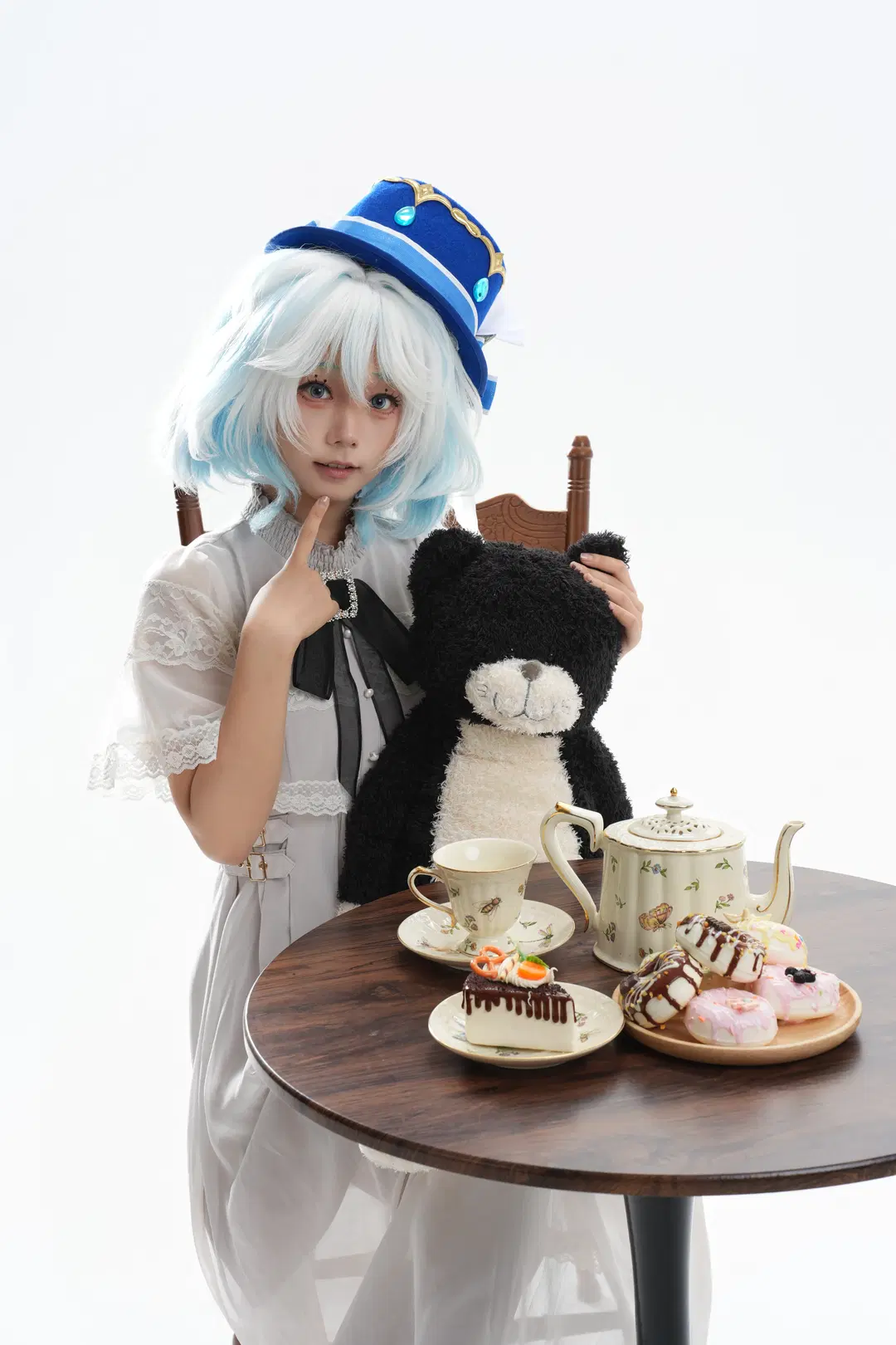 【芙寧娜cos】原神羅吉塔風格白棚下午茶記錄 - 一只黑猫 - 第10張