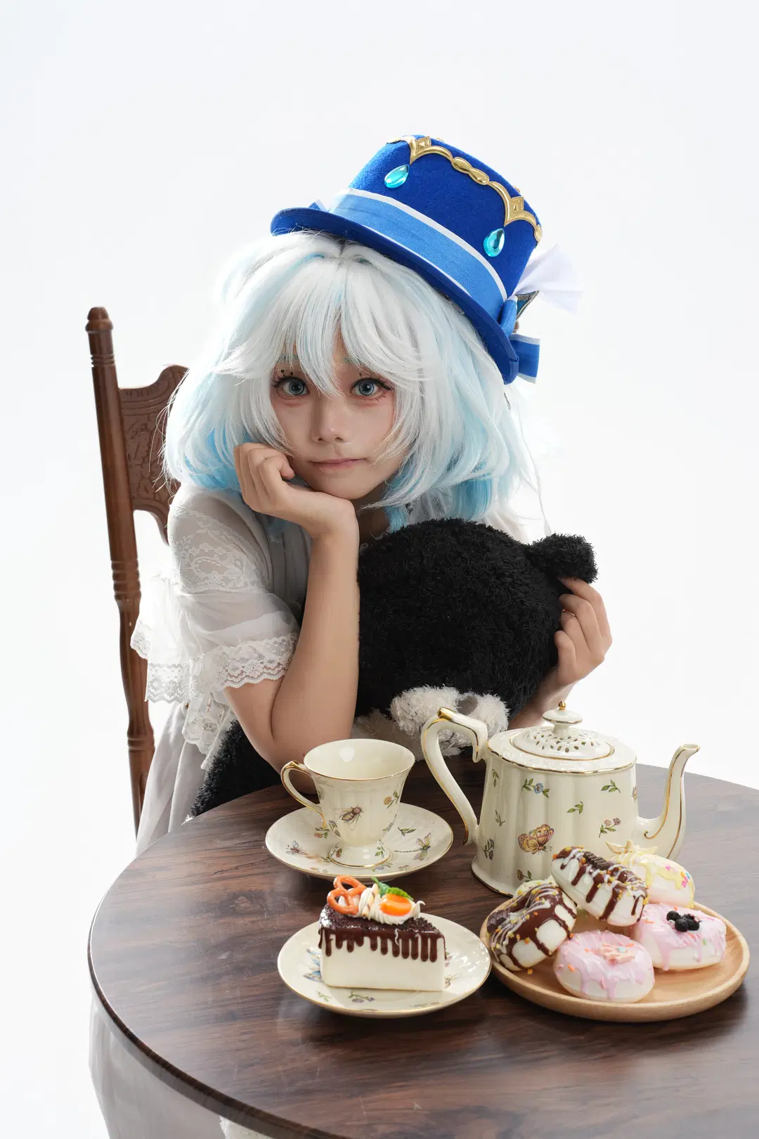 【芙寧娜cos】原神羅吉塔風格白棚下午茶記錄 - 一只黑猫 - 第11張