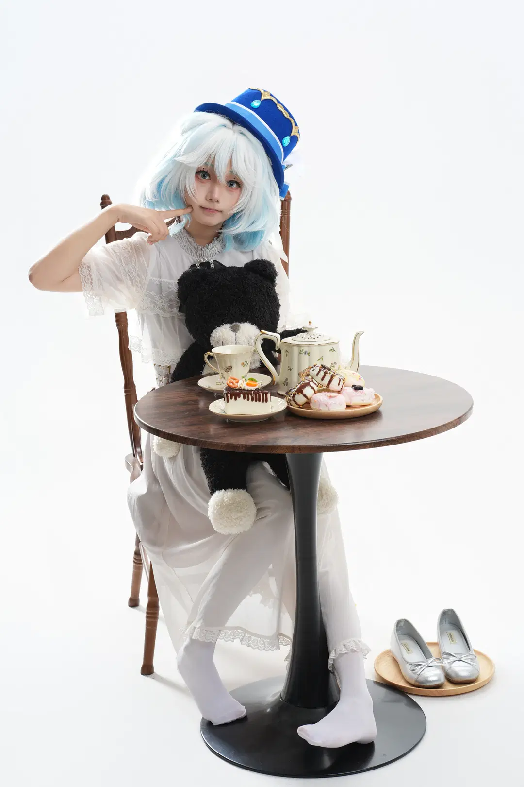【芙寧娜cos】原神羅吉塔風格白棚下午茶記錄 - 一只黑猫 - 第2張