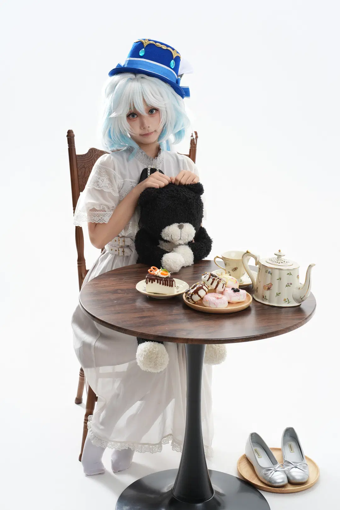 【芙寧娜cos】原神羅吉塔風格白棚下午茶記錄 - 一只黑猫 - 第3張
