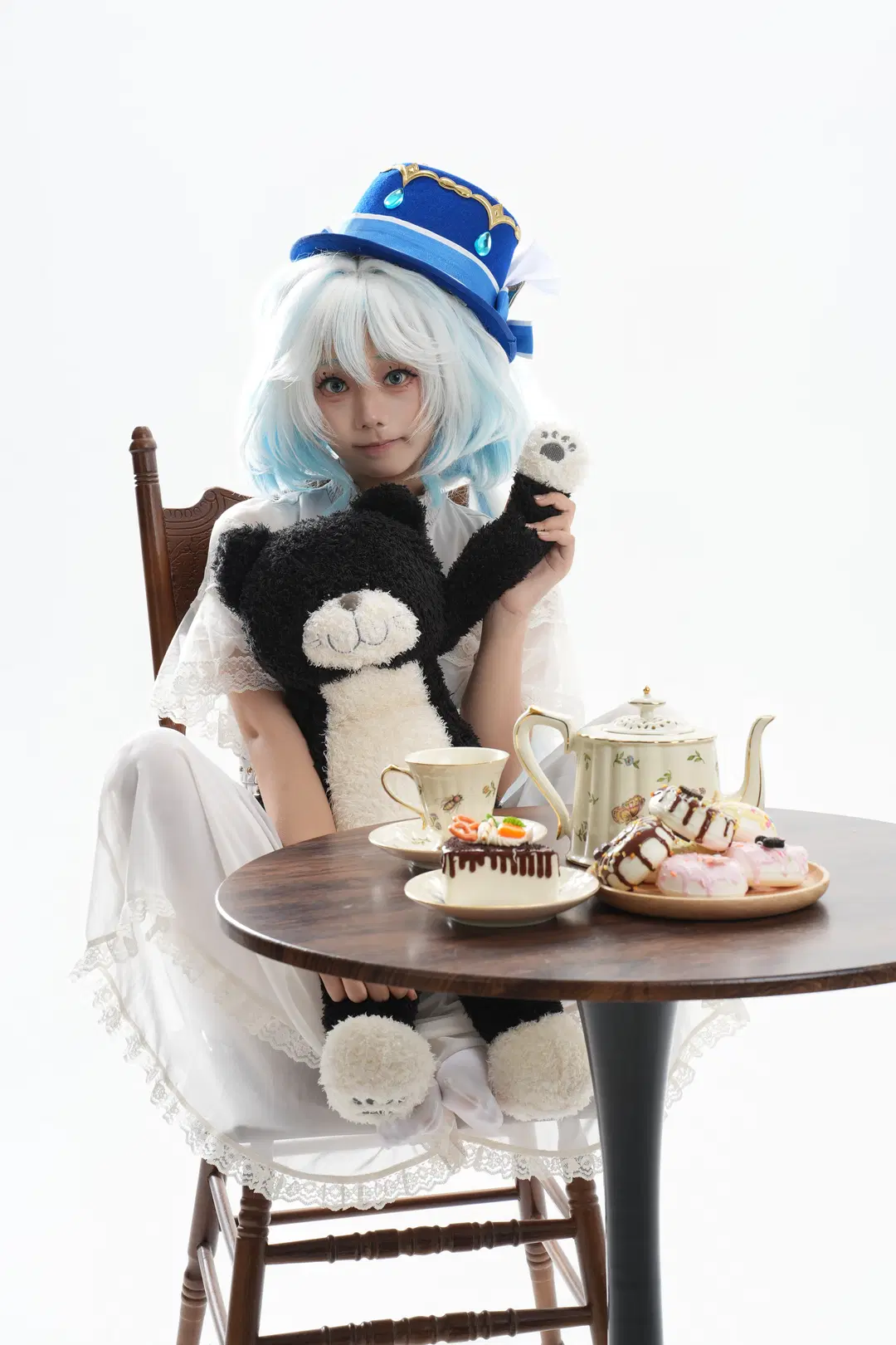 【芙寧娜cos】原神羅吉塔風格白棚下午茶記錄 - 一只黑猫 - 第4張