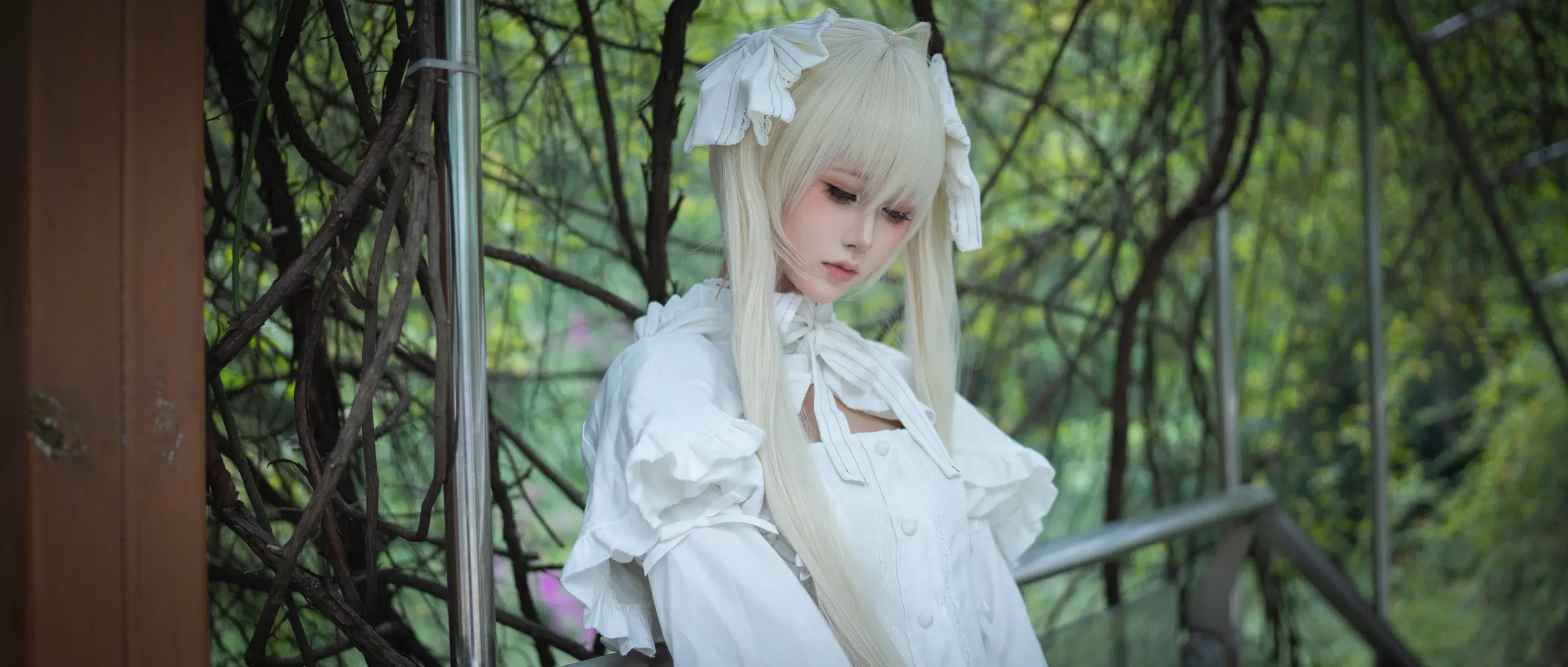 【春日野穹cos】緣之空裡的白裙少女，遊樂園的清新碎片 - 聪明的太子 - 第6張