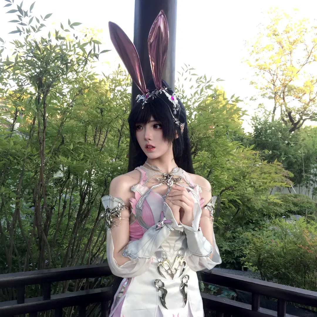 【小舞 コスプレ】『闘羅大陸』のうさ耳の精霊 - 橙子烧鱼 - 2枚目