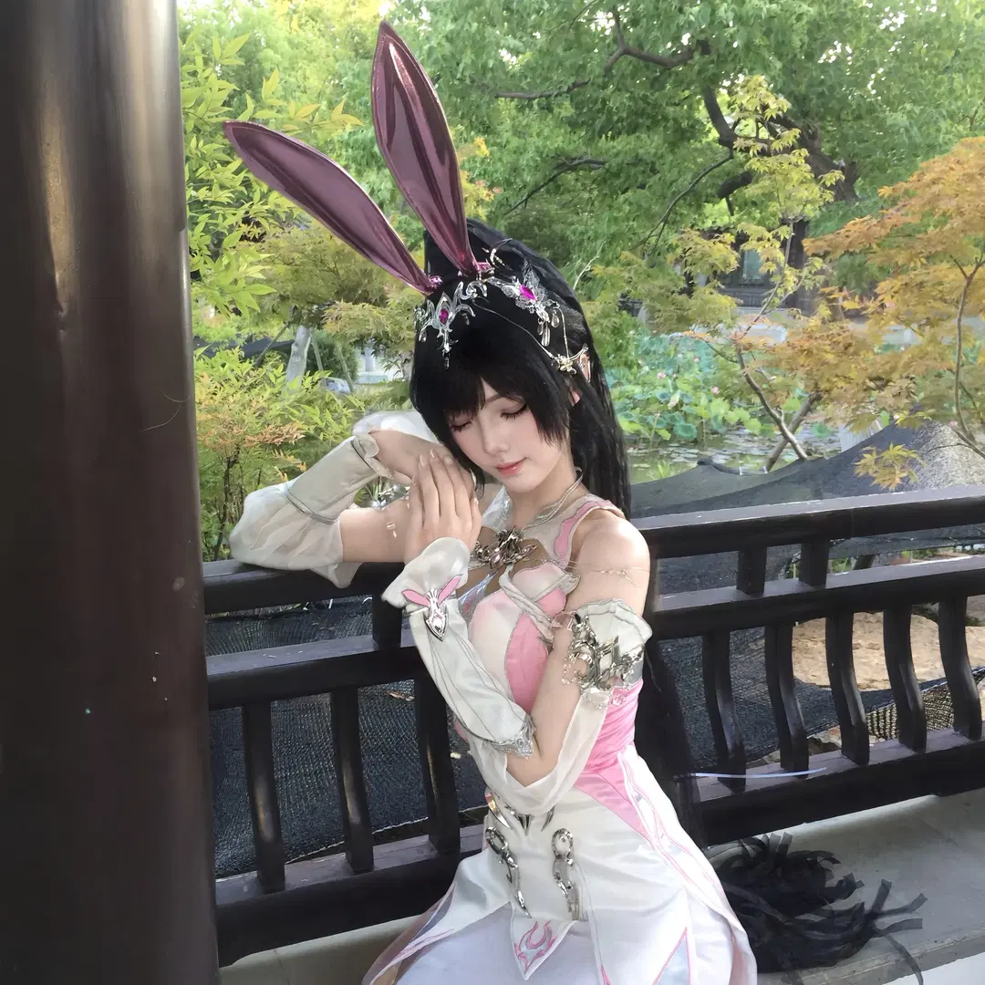 二次元, cosplay, 斗罗大陆, 兔耳, 小舞cos