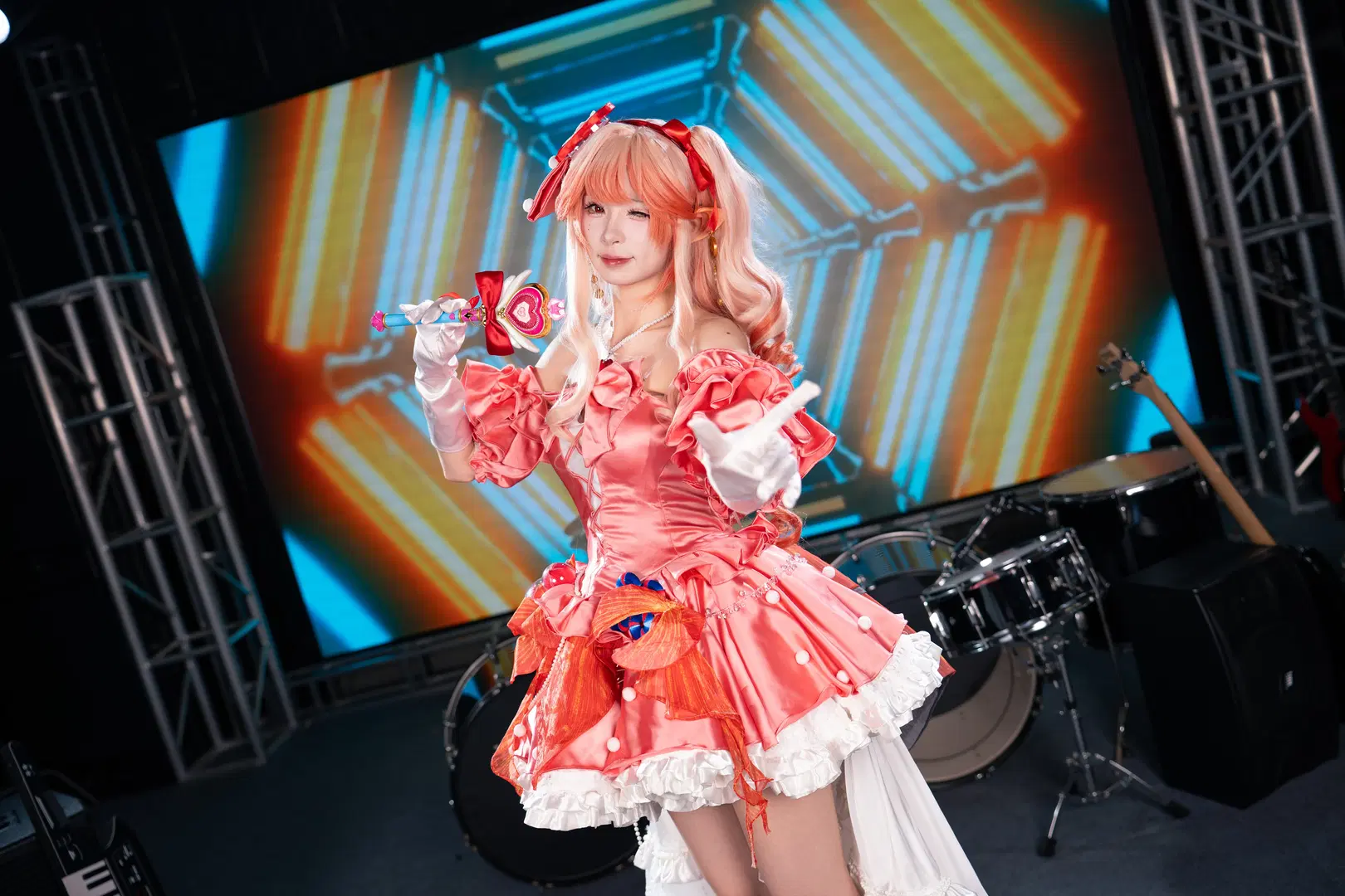 【羽生ももか コスプレ】アークナイツに輝くステージの閃光 - 柏油小星瞳 - 2枚目