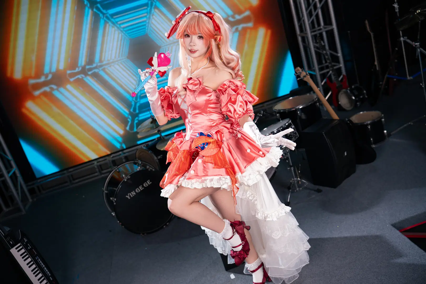 【羽生ももか コスプレ】アークナイツに輝くステージの閃光 - 柏油小星瞳 - 6枚目