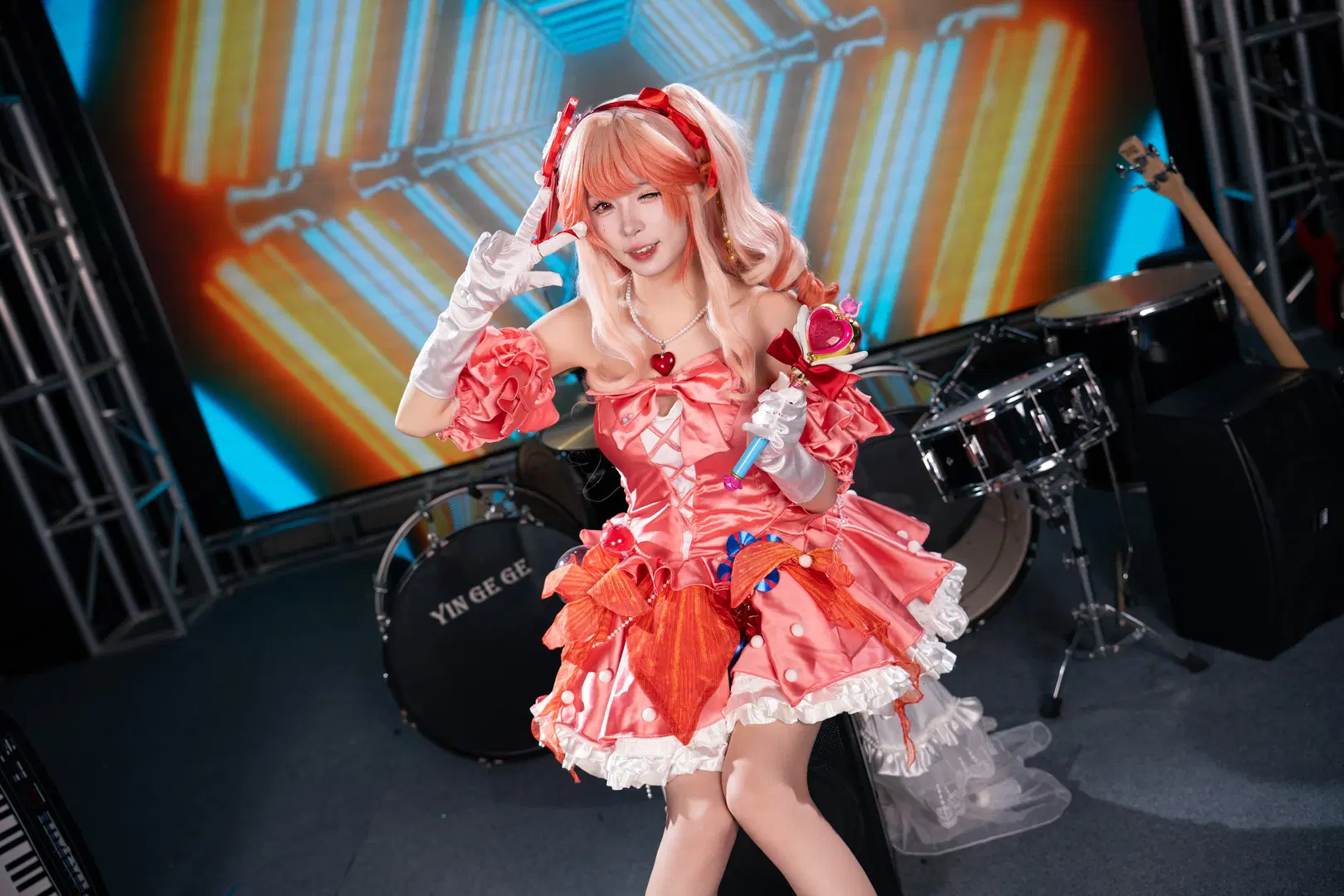 【羽生ももか コスプレ】アークナイツに輝くステージの閃光 - 柏油小星瞳 - 7枚目