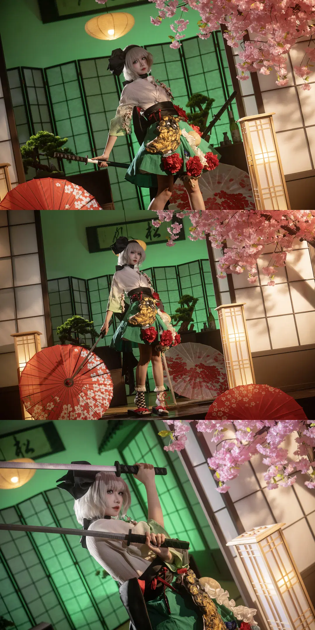 【魂魄妖梦cos】东方project半灵剑士的日式庭院斩击 - 柏油小星瞳 - 第2张