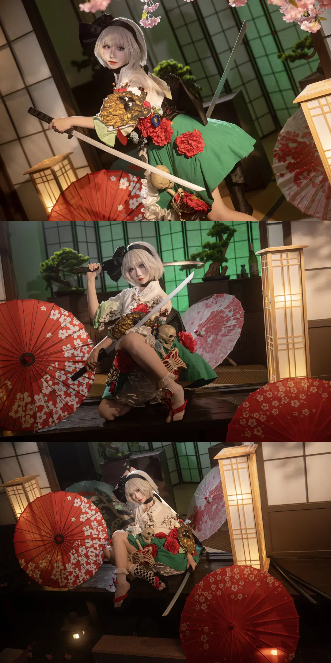 【魂魄妖梦cos】东方project半灵剑士的日式庭院斩击 - 柏油小星瞳 - 第4张