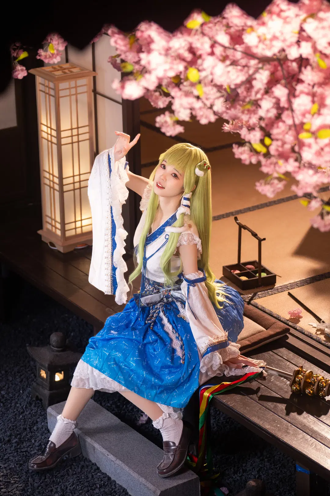 cosplay, 东方Project, 和风, 巫女, 东风谷早苗cos