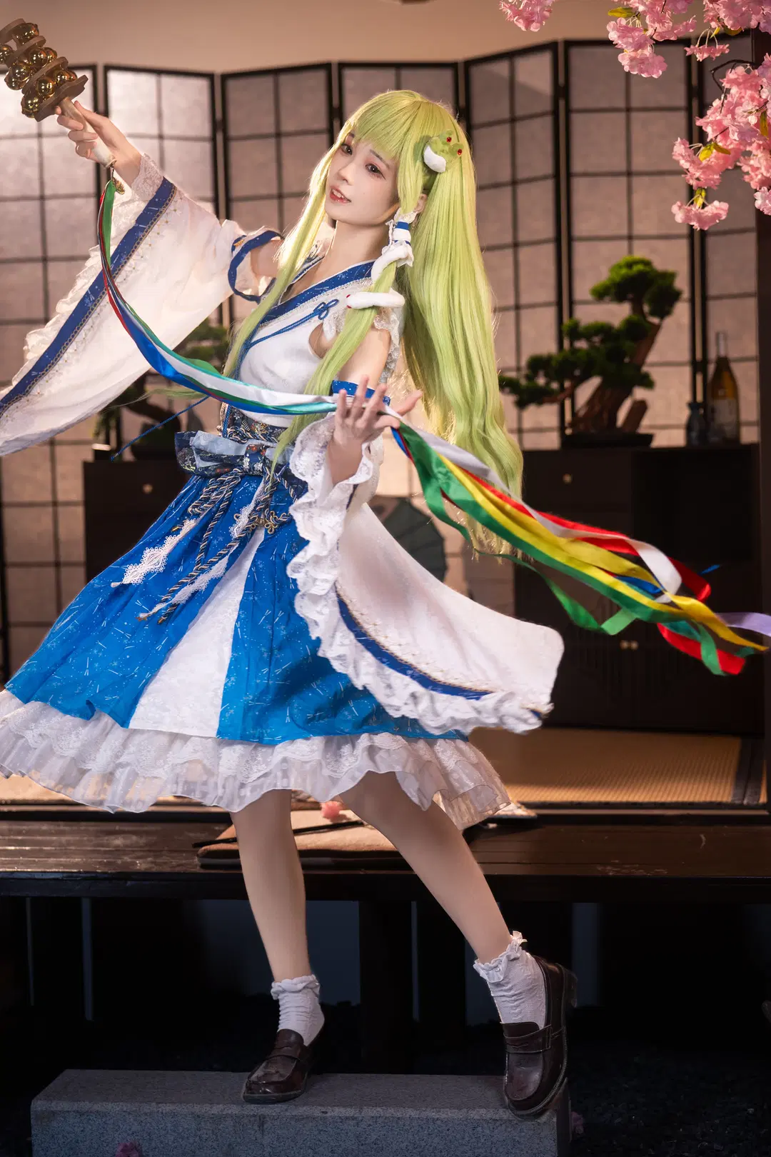 [Kochiya Sanae Cosplay] Touhou Project Shrine Maiden Studio Shoot Record by 柏油小星瞳 - Image 5