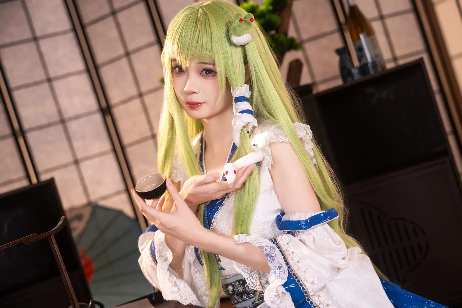 [Kochiya Sanae Cosplay] Touhou Project Shrine Maiden Studio Shoot Record by 柏油小星瞳 - Image 6